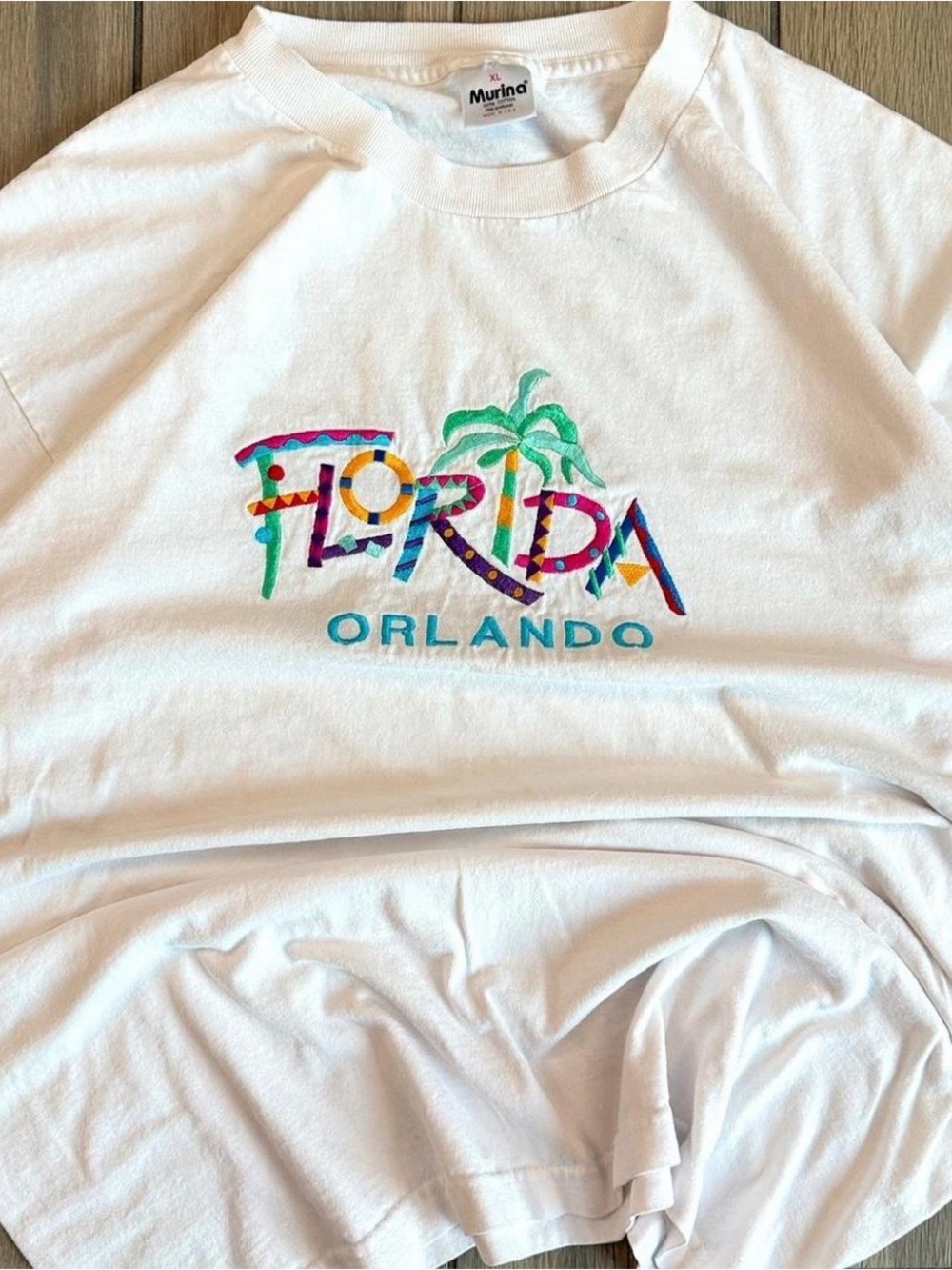 Murina White 'Florida Orlando' Short Sleeve Tee